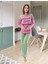 Miraxx Derya Kurşun Uzun Kol Kadın Pijama Takım 1120 1