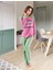 Miraxx Derya Kurşun Uzun Kol Kadın Pijama Takım 1120 2