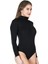 Miraxx Derya Kurşun Uzun Kol Boğazlı Çıtçıtlı Kadın Body 322 3