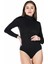 Miraxx Derya Kurşun Uzun Kol Boğazlı Çıtçıtlı Kadın Body 322 4