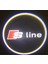 Audi S Line ile Uyumlu Kapı Altı Logo Pilli Karanlık ve Mesafe Sensörlü 2