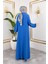 Robalı Tesettür ELBISE-5023 Indigo 5