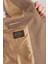 Loreo Erkek Camel Poliviskon Kumaş Yarım Astarlı Mono Yaka Slim Fit Blazer Ceket 2