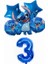 6 Adet Numarası 3 Lilo ve Stitch Doğum Günü Dekorasyon Dikiş Kek Topper Arka Plan Banner 3D Balon Çocuklar Erkek Kız Bebek Duş Malzemeleri (Yurt Dışından) 1