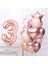 Numarası ile 4 1 Takım Gül Altın Doğum Günü Balon Seti 32 Inç Numarası Balonlar 3/3 Doğum Günü Partisi Süslemeleri Çocuklar Aniversare 9/1/3 Yaşında (Yurt Dışından) 4
