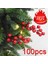 100PCS SICAK!100/200/300 Adet Yapay Köpük Canlı Kırmızı Holly Karpuzu Ev Garland Noel Dekorasyon Çiçek Buketi Meyve Berry (Yurt Dışından) 2