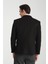 Grande Erkek Siyah Kaşe Kumaşlı Mono Yakaslim Fit Blazer Ceket 4