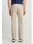 Slim Fit Dar Kesim Normal Bel Darpaça Bej Chino Pantolon 4