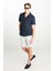 Relaxed Fit Geniş Kesim Lacivert Pamuklu Gömlek 3