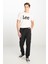 Regular Fit Normal Kesim Ribanalı Paça Pamuklu Siyah Jogger Pantolon 1