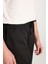 Regular Fit Normal Kesim Ribanalı Paça Pamuklu Siyah Jogger Pantolon 5