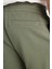 %100 Pamuk Regular Fit Normal Kesim Ribanalı Paça Haki Jogger Pantolon 5