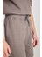 Relaxed Fit Geniş Kesim Normal Bel Pamuklu Gri Sweatşort 5