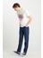 Texas Straight Fit Düz Kesim Normal Bel Pamuklu Esnek Mavi Jean Denim Pantolon 2