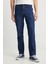 Texas Straight Fit Düz Kesim Normal Bel Pamuklu Esnek Mavi Jean Denim Pantolon 3