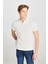 %100 Pamuk Regular Fit Normal Kesim Ekru Polo Yaka Tişört 2