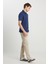 Slim Fit Dar Kesim Normal Bel Darpaça Bej Chino Pantolon 2