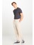 Regular Fit Normal Kesim Ribanalı Paça Taş Rengi Jogger Pantolon 1