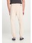 Regular Fit Normal Kesim Ribanalı Paça Taş Rengi Jogger Pantolon 4