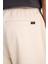 Regular Fit Normal Kesim Ribanalı Paça Taş Rengi Jogger Pantolon 5