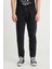 %100 Pamuk Frank Relaxed Fit Geniş Kesim Siyah Jean Denim Pantolon 3