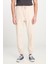Regular Fit Normal Kesim Ribanalı Paça Taş Rengi Jogger Pantolon 3
