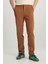 Slim Fit Dar Kesim Normal Bel Darpaça Bordo Chino Pantolon 3