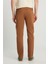 Slim Fit Dar Kesim Normal Bel Darpaça Bordo Chino Pantolon 4