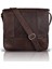 Hakiki deri unisex çapraz postacı çanta, şık ve kullanışlı kahverengi tasarım 1