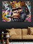 Maymun Kral Grafiti Dekoratif Kanvas - Mdf Ahşap Tablo 4