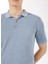Polo Yaka Regular Fit Jakarlı Mavi Erkek Kazak FC5SM-KZK 2047 4