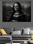 Kafatası Mona Lisa Dekoratif Kanvas - Mdf Ahşap Tablo 4