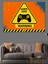 Gamer Zone Uyarısı Dekoratif Kanvas - Mdf Ahşap Tablo 3