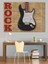 Retro Rock Gitar Posteri Dekoratif Kanvas - Mdf Ahşap Tablo 2