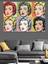 Pop-Art Tarzı Kadın Yüzleri Dekoratif Kanvas - Mdf Ahşap Tablo 3