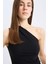 Slim Fit Dar Kesim Tek Omuzlu Fitilli Kaşkorse Atlet E5777AX25SP 4