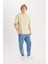 Oversize Geniş Kalıp Ütü Gerektirmeyen Bisiklet Yaka Kısa Kollu Basic Düz Ağır Kumaş Tişört X3926AZ25SP 2