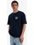 %100 Pamuk Comfort Fit Bisiklet Yaka Baskılı Kısa Kollu Tişört C4082AX25SM 3