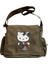 Hello Kitty Goth Baskılı Yeşil Postacı Çantası 1