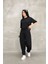 Osy Modal Yumuşak Dokulu Kumaş Oversize Bisiklet Yaka Tshirt Jogger Eşofman Altı Eşofman Takımı 2