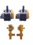 2 Adet Hall Joystick + Ps4 Oyun Konsolu Için Kalibrasyon Kartı Hall Etkisi ve Hall Joystick Orta/dış Halka Kalibrasyonu (Yurt Dışından) 1