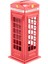 Metal Kırmızı Ingiliz Ingilizcesi Londra Telefon Kulübesi Bankası Kuma Tasarruf Potu Kuma Kırmızı Telefon Kulübesi Kutusu 140X60X60MM (Yurt Dışından) 2