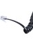 Yedek Rj9 4P4C Fiş Sarmal Esnek Telefon Ahizeleri Kablo Hattı Siyah (Yurt Dışından) 5