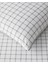 Simple Checks Kolay Ütülenir Tek Kişilik Nevresim Takımı 160 x 220 cm Gri 5