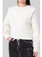 Pamuklu Kadın Sweatshirt Beyaz 1