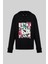 Kapüşonlu Regular Fit Kadın Sweatshirt Siyah 3