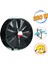 Havalandırma Aspiratörü Fanı 220 W Monofaze Kirli Hava Kötü Koku Tahliye Metal Fan Vantilatör 560 mm 1