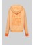 Kapüşonlu Kadın Sweatshirt Turuncu 2