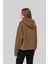 Kapüşonlu Kadın Sweatshirt Kahverengi 3