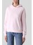 Pamuklu Kapüşonlu Kadın Sweatshirt Pembe 1